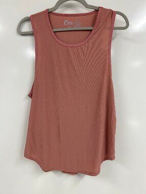 Zyia Active Ribbed Tank Top NWT XXL Dusty Rose Sleeveless Athleisure Workout